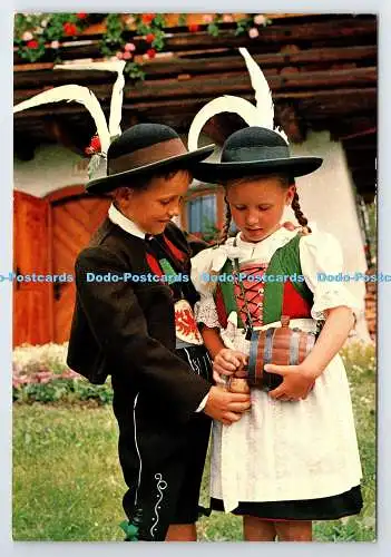 D338700 Tiroler Kindertrachtenparchen aus Imst. Risch Lau