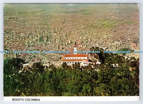 D338717 Bogota. Kolumbien. Panoramablick auf das Monserrate Sanctuary und auf die