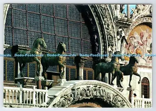 D336796 Venezia. Basilica di S. Marco. Die Chevaux en Bronze. Ardo. P. Marzari