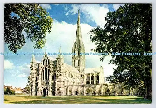 D338726 Kathedrale von Salisbury. Westfront. J. Arthur Dixon. Newport. I.W. England