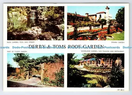 D338729 Derry and Toms Dachgarten. Spanischer Garten. Jarrold. Norwich. England. M