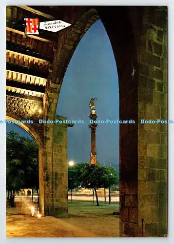 D336837 Barcelona. Das Colon Cristobal Monument. TANNE