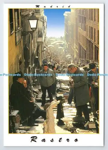 D336914 Rastro. Madrid. 07. PM. Correos. Postkarte