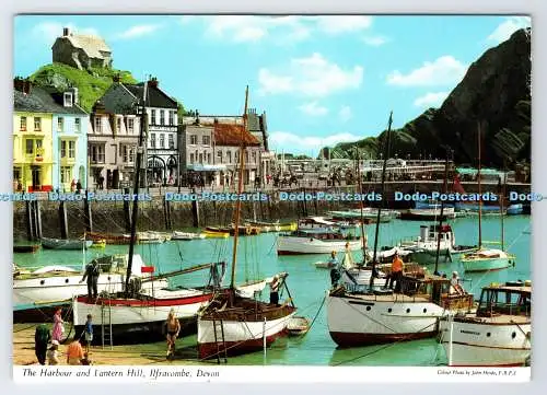 D338862 Ilfracombe. Devon. Der Hafen und der Laternenberg. John Hinde