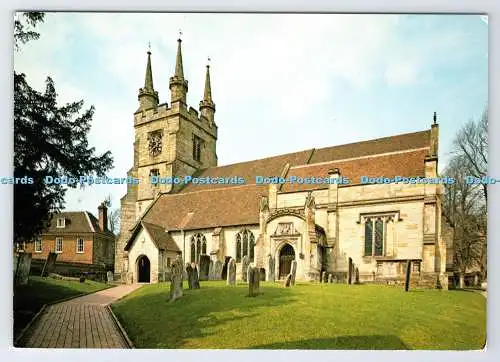 D336933 Kent. Penshurst. Kirche St. Johannes der Täufer und Pfarrhaus. J. Arthur D