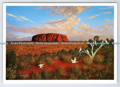 D338874 Uluru. Ayers Rock. Blue Moon Postkarten. Biberpresse. Stanley Johns