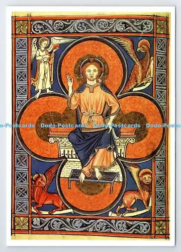 D336937 The British Library. Christus in Majestät. Miniatur aus dem Rutland Psalt