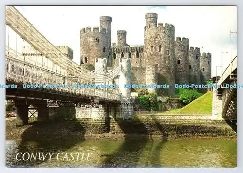 D336941 Conwy Castle. Die Brücken und das Schloss. J. Salmon. Sevenoaks. Kent