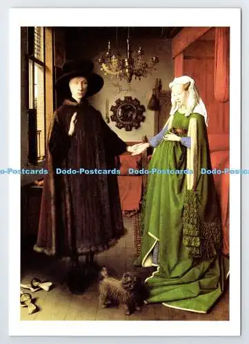 D336955 Die Hochzeit des Giovanni. Arnolfini und Giovanni Cenami. Han Van Eyck. N