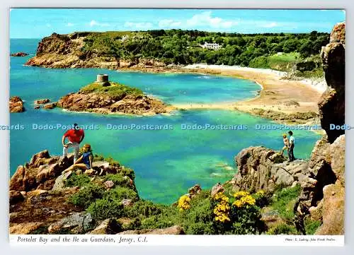 D338987 C.I. Trikot. Portelet Bay und die Ile au Guerdain. John Hinde. E. Ludwi