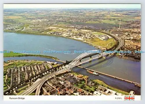 D338995 Runcorn Bridge. E. T. W. Dennis. Scarborough. Air Views Manchester