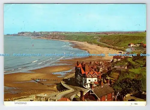 D339008 Sandsend. Richter. C. 786. PM. Whitby. Yorkshire. 1973