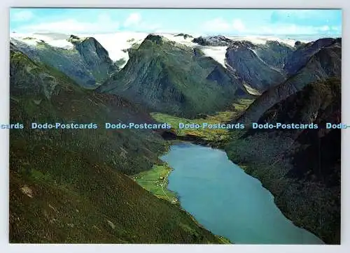 D339009 Norwegen. Blick auf Fjaerland. Sognefjord Richtung Jostedal-Gletscher. Normann