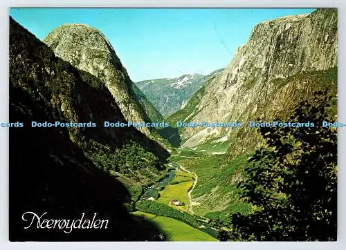 D339017 Norwegen. Naeroydalen Sett Fra Stalheim Hotel. Normann. Husmo Foto