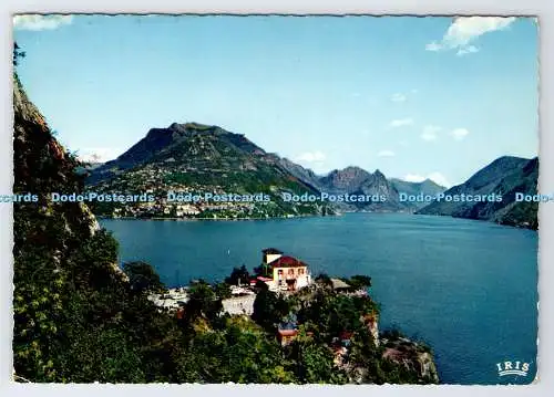 D337101 Lugano. Da Capo S. Martino. Vista Sul Monte Bre. Beccarelli. A. Pancaldi