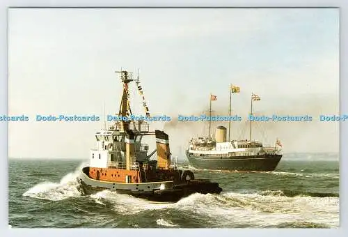 D339059 Bramley Moore Attending H. M. Y. Britannia. Das Alexandra-Abschleppen. Obwohl