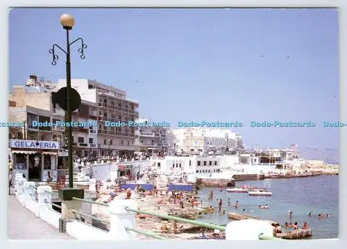 D337114 Malta. Bugibba Seafront. St. Paul Bay. Perfecta Werbung