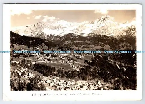 D337126 Villars Chesieres Vue Generale et le Grand. Kunz. Villars