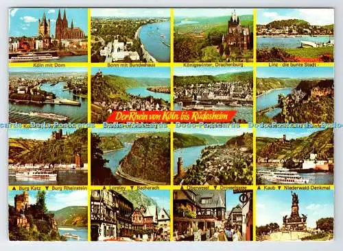D337131 Der Rhein von Köln Bis Rüdesheim. Boppard. Klaus Rahmel. Multi View