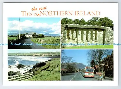 D339115 The Real. Dies ist Nordirland. Eine Straße in der Trauer. Co. Down. Bel