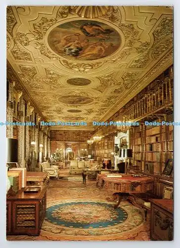 D337170 Chatsworth. Die Bibliothek. English Life. Derby. England