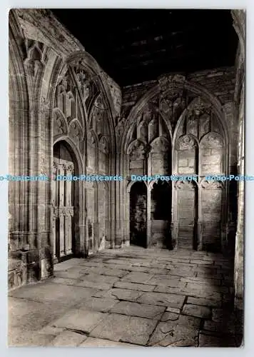 D337175 Somerset. Muchelney Abbey in der Nähe von Langport. Südwestwinkel des Kreuzgangs