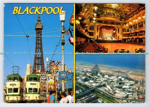 D339127 Blackpool. John Hinde. Redruth. Cornwall. Multi View