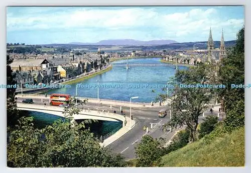 D339130 Inverness und Ness Bridge. J. Arthur Dixon. Inverness. Schottland