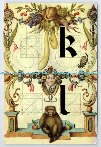 D337188 Anleitung zum Aufbau der Buchstaben Kand L aus Modellbuch der Kalligraphie.