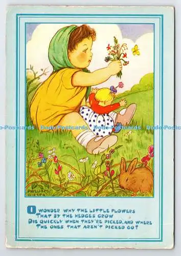 D339150 Ich frage mich warum die kleinen Blumen. J. Salmon. Sevenoaks. Phyllis M