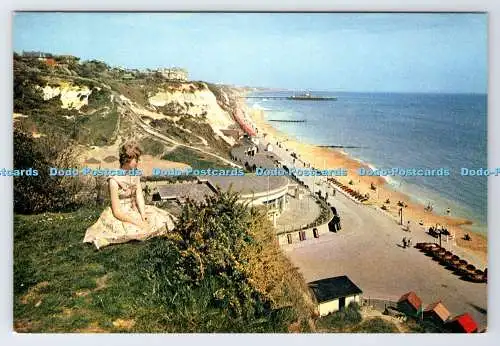 D337195 Bournemouth. Direkt am Meer und Eingang zu Durley Chine. J. Arthur Dixon. Ne