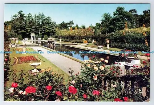 D337196 Bournemouth. Compton Acres. Der italienische Garten. J. Radierungen. Henbest