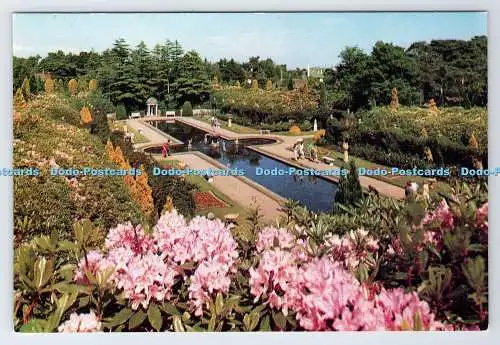 D337199 Bournemouth. Compton Acres. Der japanische Garten. J. Radierungen. Henbest