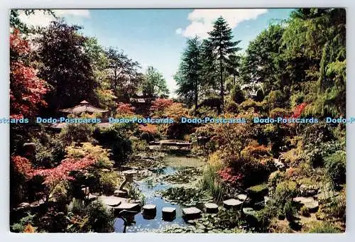 D337203 Bournemouth. Compton Acres. Der japanische Garten. J. Radierungen. Henbest