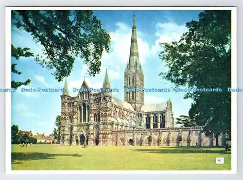 D337209 Kathedrale von Salisbury. Aus dem Südwesten. Walter Scott. Bradford