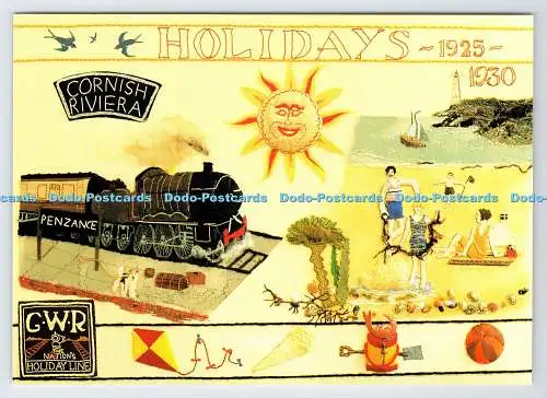 D339171 Der Tregellas Wandteppich. Cornish Riviera. Feiertage. G. W. R. Century Lith