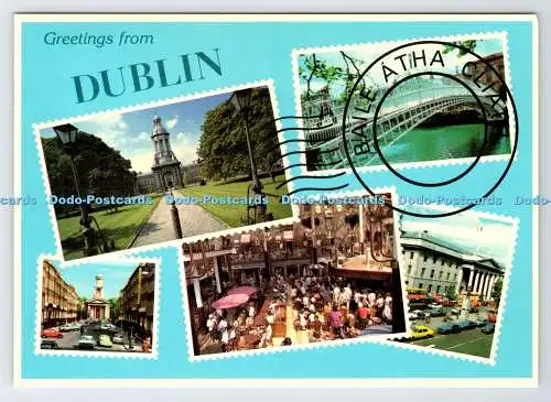 D337249 Grüße aus Dublin. John Hinde. P.O Toole. Multi View