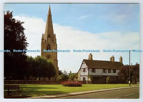 D337263 Cambridgeshire. Ely. St. Mary Church und Cromwell House. Walter Scott. B