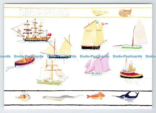 D339263 Der Tregellas Wandteppich. Versand. George Laity. Jahrhundert Litho. Ken Holla