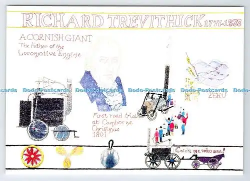 D339266 Der Tregellas Wandteppich. Richard Trevithick. Frank Okuno. Jahrhundert Litho.