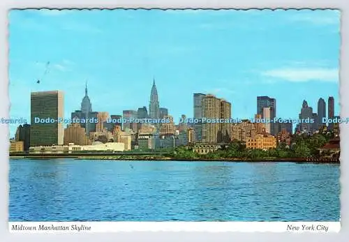 D339277 New York City. Skyline von Midtown Manhattan. Manhattan Postkarte. Dexter Pr