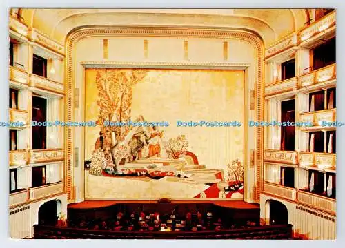 D337321 Vienne. Opernhaus. Auditorium mit eisernem Vorhang. Fayer. Osterreichisch