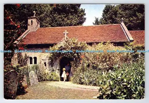 D339289 Isle of Wight. Bonchurch Old Church. J. Arthur Dixon. Newport. I.W. Eng