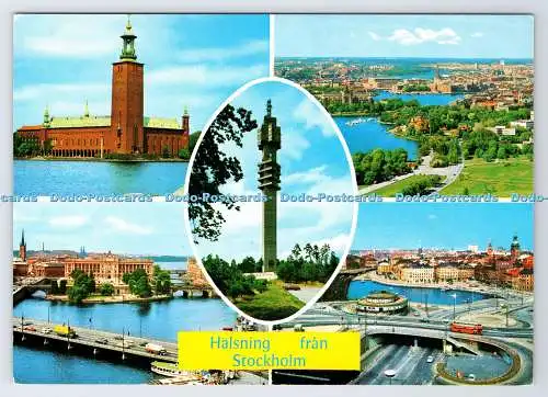 D337334 Halsning Fran Stockholm. Ehrlings Vyer. Multi View