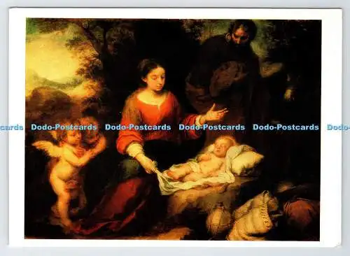 D337351 Bartolome. Spanischschule. Ruhe auf dem Weg nach Ägypten. Estevan Murillo. St