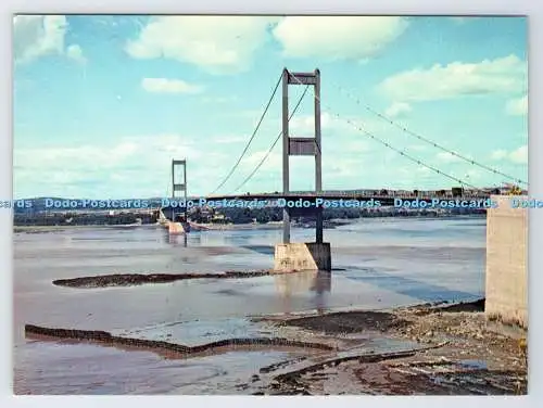 D337361 Die Severn-Brücke. Blick nach Beachley. Plastichrom. Farbbild
