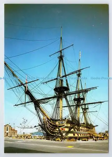 D337369 H.M.S. Victory. Blick nach Backbord. Pitkin Bilder. S.W. Newbery