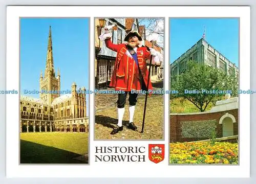 D339337 Historisches Norwich. Das Schloss. Jarrold. Multi View