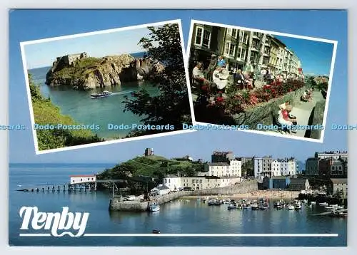 D339342 Tenby. Postkarte Pembrokeshire Eye. Multi View
