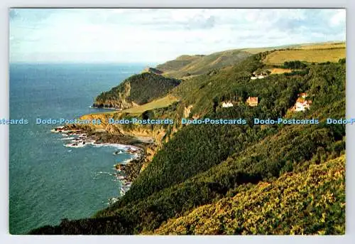 D337419 Devon. Woody Bay in der Nähe von Lynton. J. Arthur Dixon. Newport. I.W. England
